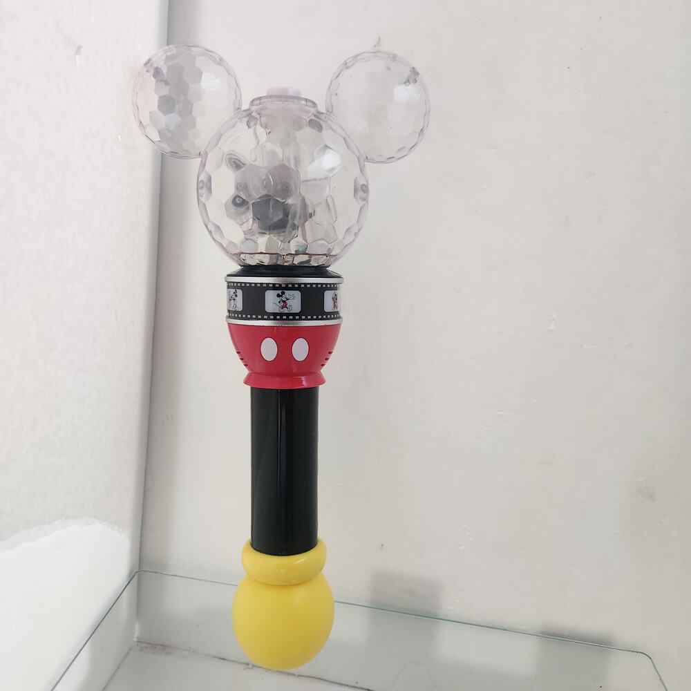 Disney Store Mickey Mouse Light up Bubble Wand Tested works